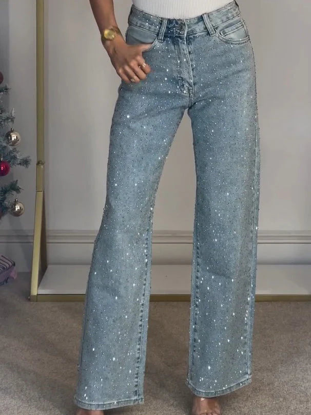 EMMA | Jeans Brillo Cintura Alta