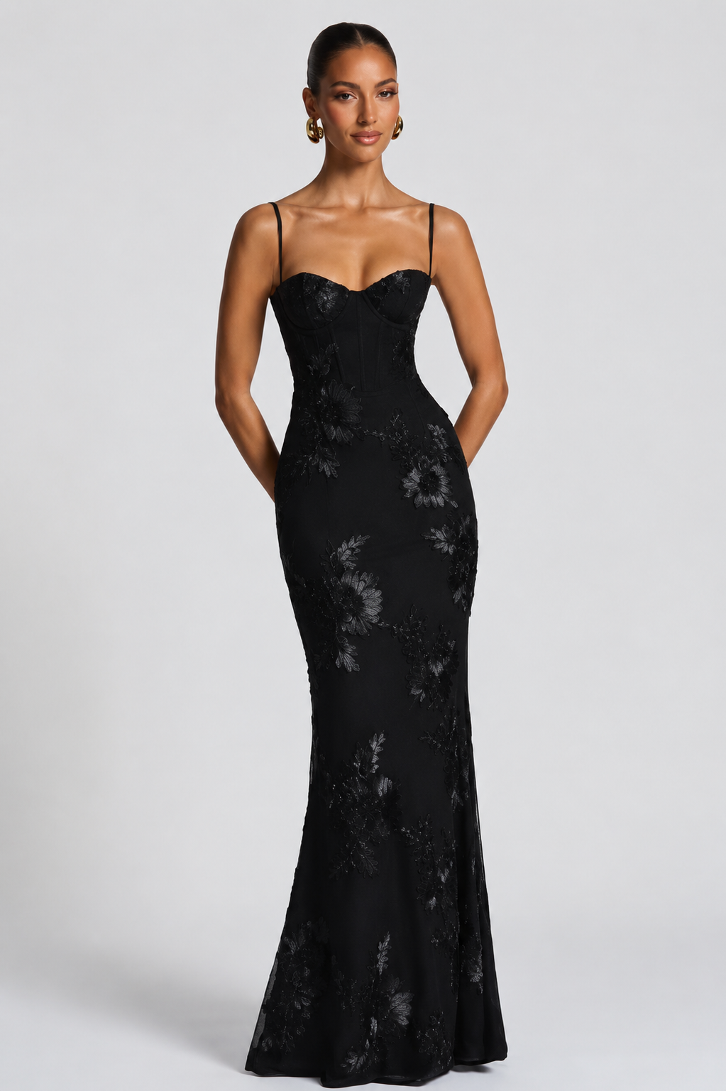 INDARA | Vestido Largo Satin Elegance