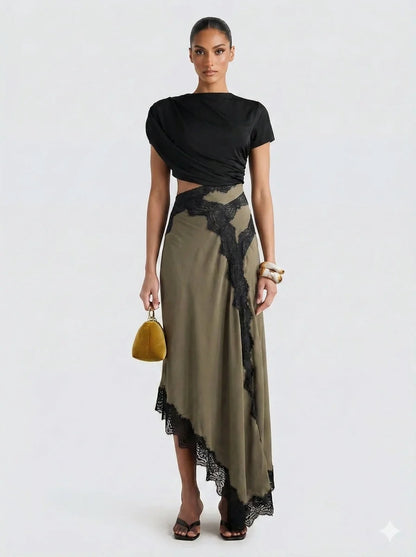 MAR | Conjunto Top y Falda De Encaje Limited Edition