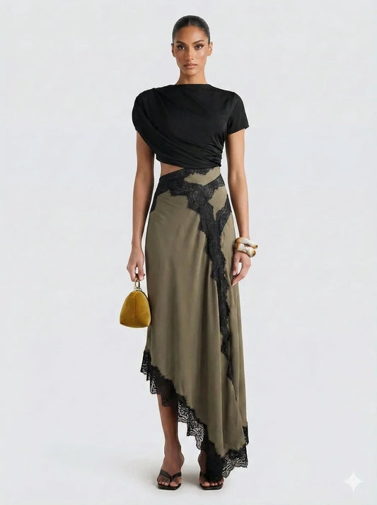 MAR | Conjunto Top y Falda De Encaje Limited Edition
