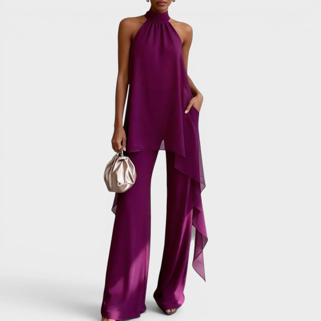 CARLA | Conjunto Elegante Cuello Halter