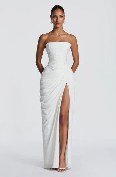 LUNA | Vestido Largo Satinado Elegante