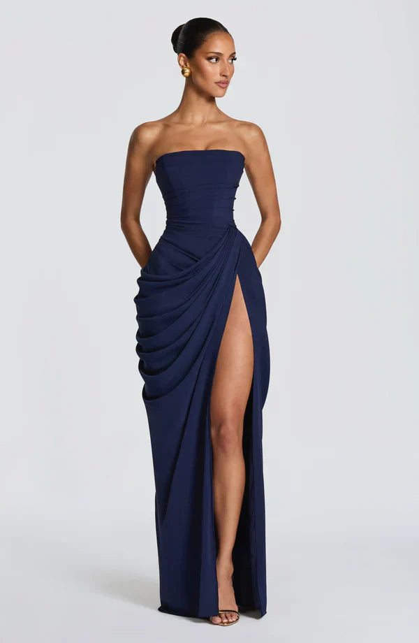 LUNA | Vestido Largo Satinado Elegante