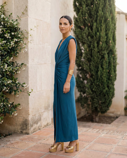 SELENA | Vestido Drapé Ardiente