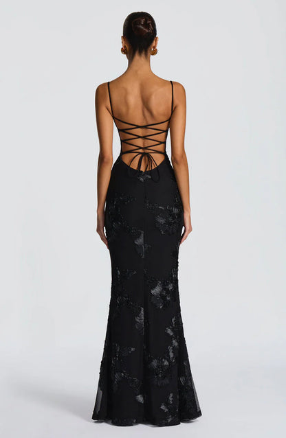 INDARA | Vestido Largo Satin Elegance