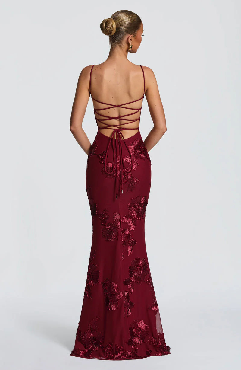 INDARA | Vestido Largo Satin Elegance