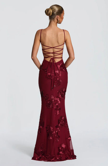 INDARA | Vestido Largo Satin Elegance