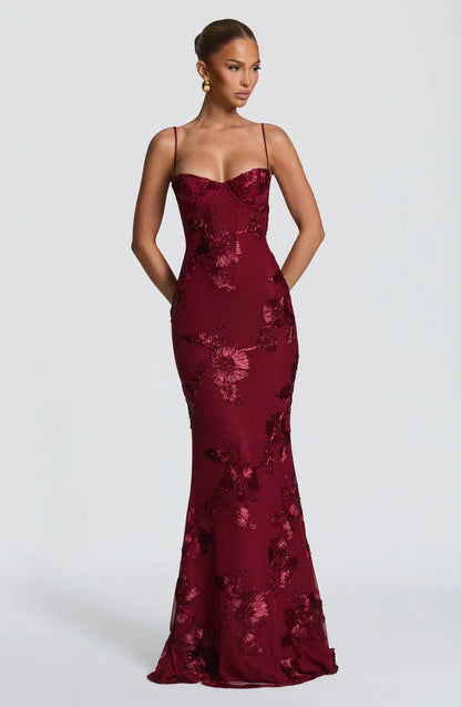 INDARA | Vestido Largo Satin Elegance