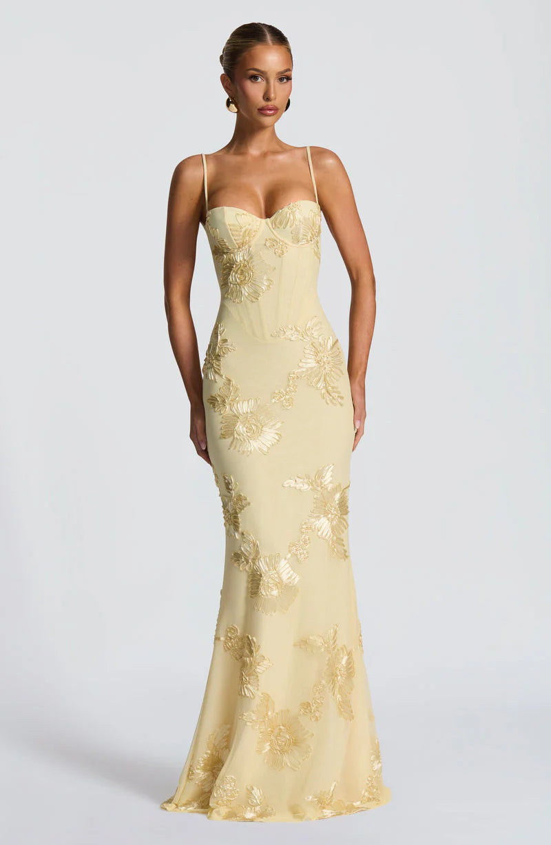 INDARA | Vestido Largo Satin Elegance