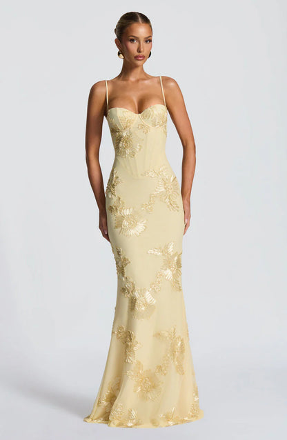 INDARA | Vestido Largo Satin Elegance
