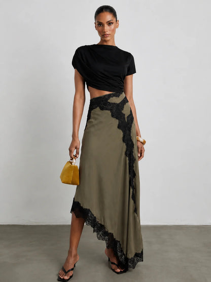 MAR | Conjunto Top y Falda De Encaje Limited Edition