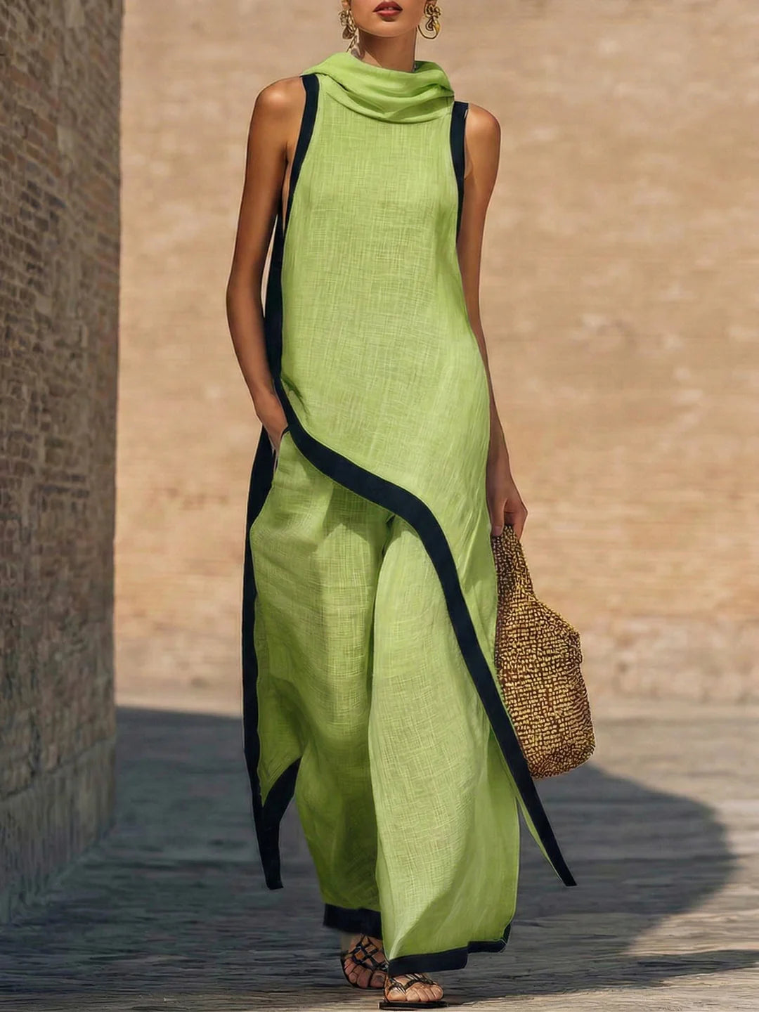 GIADA | Conjunto Elegante Con Corte Artístico.