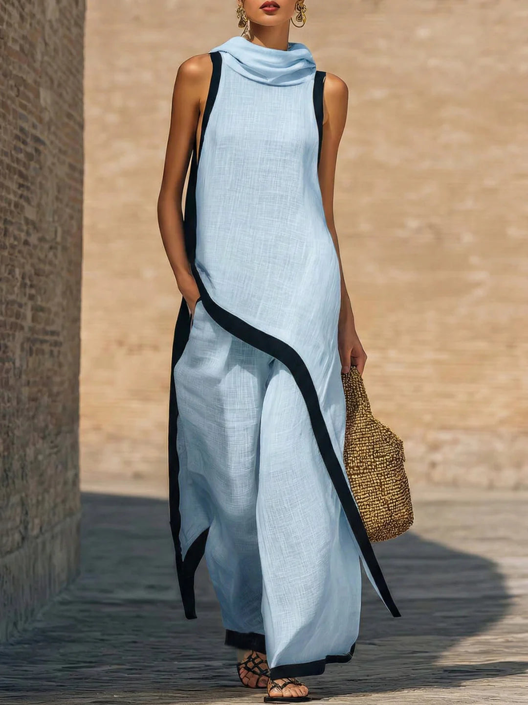 GIADA | Conjunto Elegante Con Corte Artístico.