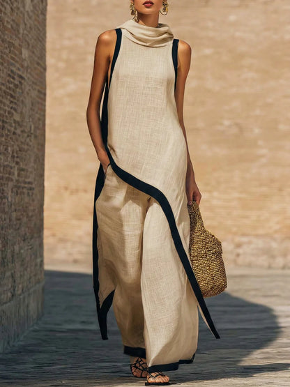 GIADA | Conjunto Elegante Con Corte Artístico.