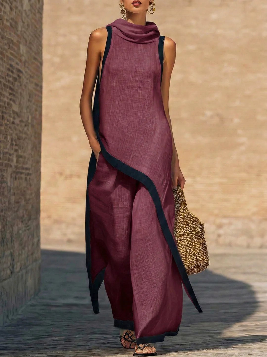 GIADA | Conjunto Elegante Con Corte Artístico.